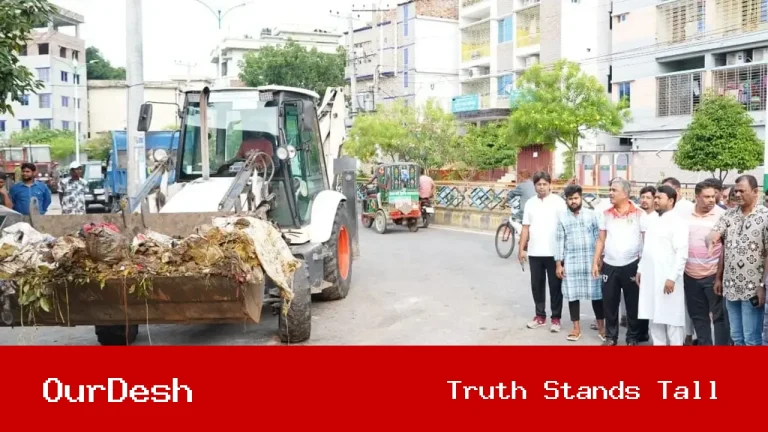 নির্ধারিত সময়ের আগেই রাজশাহী নগরীতে বর্জ্য অপসারণ