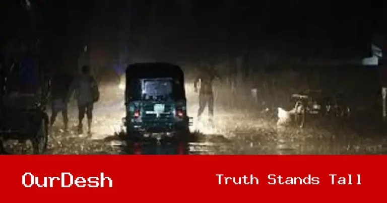 তাপপ্রবাহের পর স্বস্তির বৃষ্টিতে ভিজলো কালিয়াকৈর