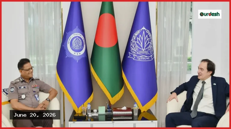 আইজিপির সঙ্গে আর্জেন্টিনার রাষ্ট্রদূতের সাক্ষাৎ, বিশ্বকাপ নিয়েও আলোচনা