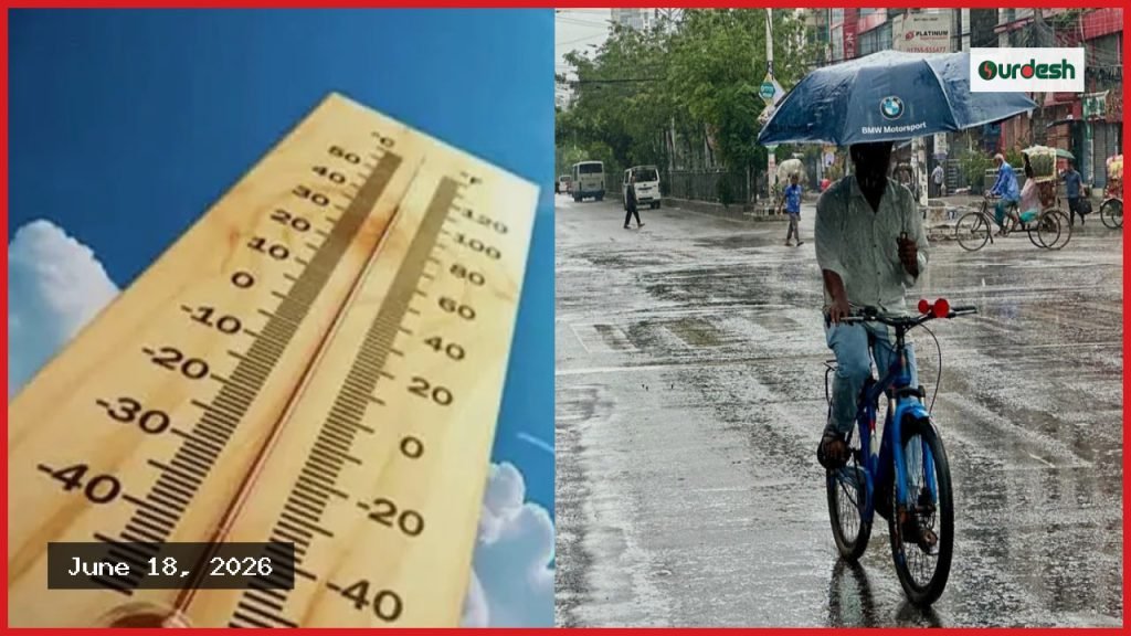দীর্ঘ তাপপ্রবাহের পর রাজধানীতে স্বস্তির বৃষ্টি