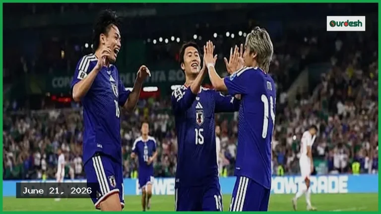 জাপানের ঐতিহাসিক জয়: বিশ্বকাপে তিউনিসিয়াকে ৪-০ গোলে হারাল