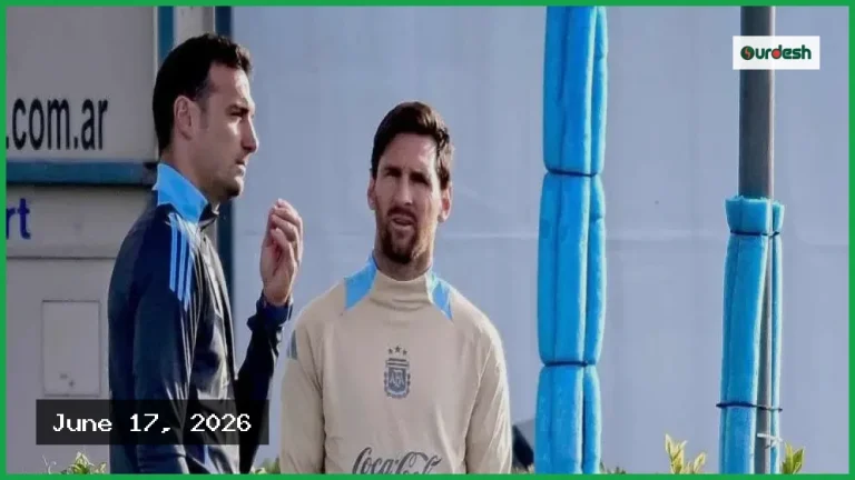 মেসির অবসর নিয়ে স্কালোনির আবেগঘন মন্তব্য