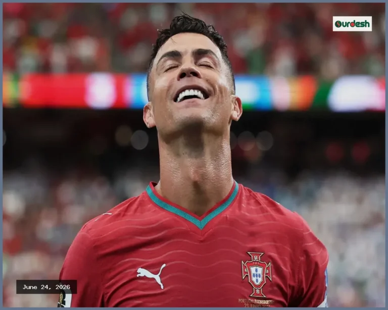উজবেকিস্তানকে গোলবন্যায় ভাসিয়ে অনন্য রেকর্ডের মালিক রোনালদো