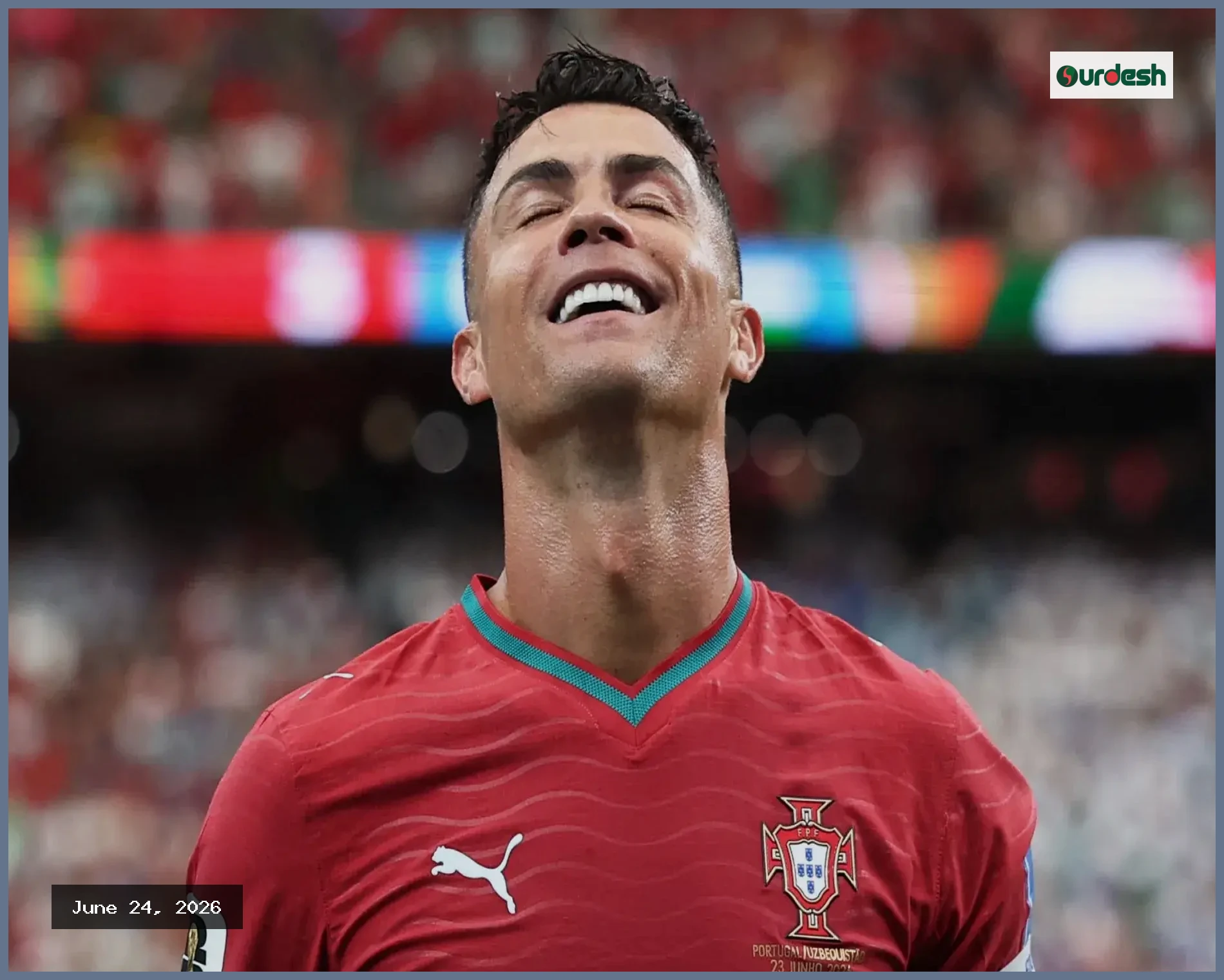 উজবেকিস্তানকে গোলবন্যায় ভাসিয়ে অনন্য রেকর্ডের মালিক রোনালদো