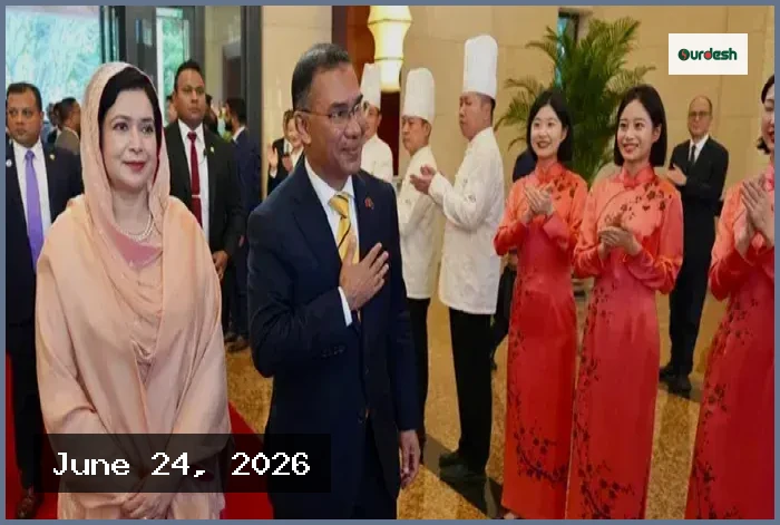 চীনের রাজধানী বেইজিংয়ে উষ্ণ অভ্যর্থনা পেলেন প্রধানমন্ত্রী তারেক রহমান