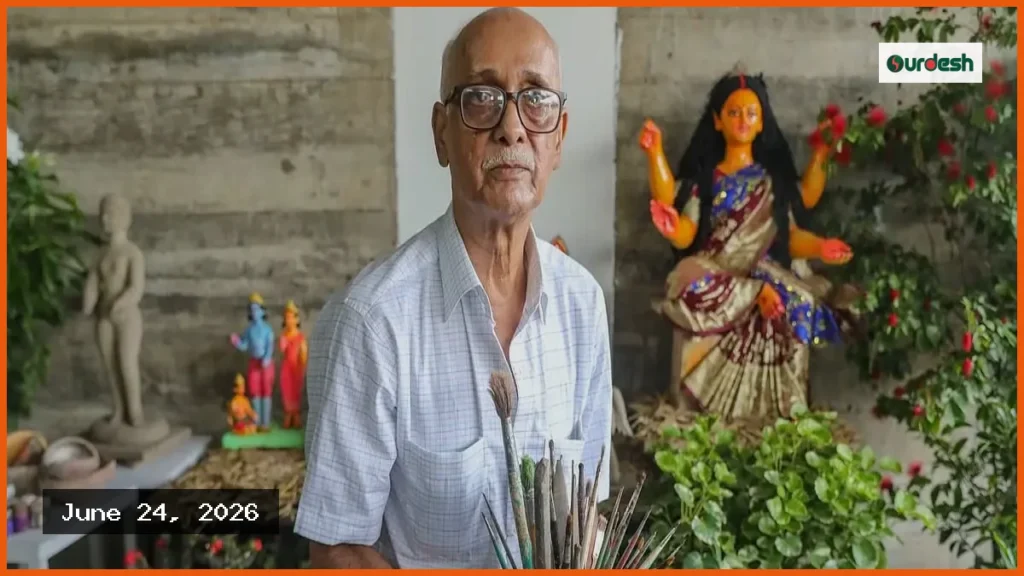 আজীবন সম্মাননায় ভূষিত প্রবীণ প্রতিমাশিল্পী হরিপদ পাল