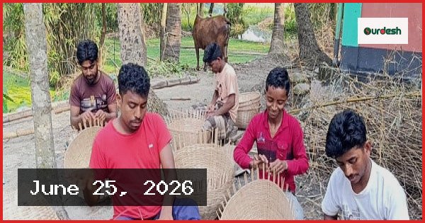সিলেটের রাজাপুরে ঐতিহ্যবাহী বাঁশ ও বেত শিল্পের টিকে থাকার সংগ্রাম
