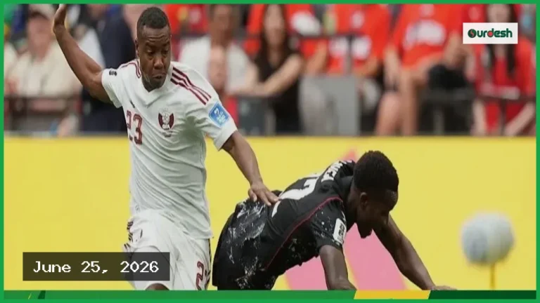 কানাডার ফুটবলারের পা ভাঙার ঘটনায় ৫ ম্যাচে নিষিদ্ধ আসিম মাদিবো