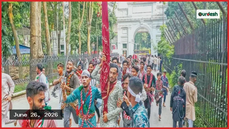 আশুরা উপলক্ষে পুরান ঢাকায় শোকের আবহে তাজিয়া মিছিলের প্রস্তুতি