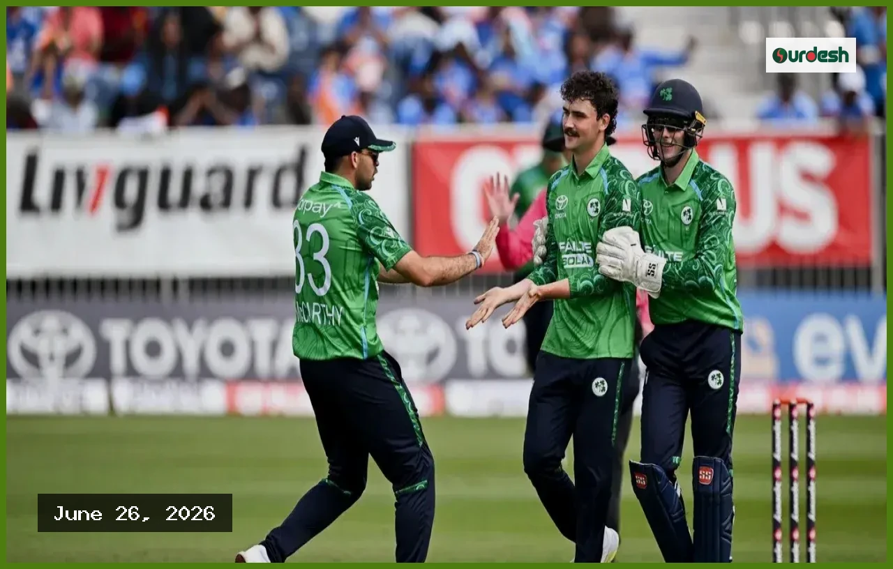 ভারতের বিপক্ষে আয়ারল্যান্ডের ঐতিহাসিক জয় উদযাপন