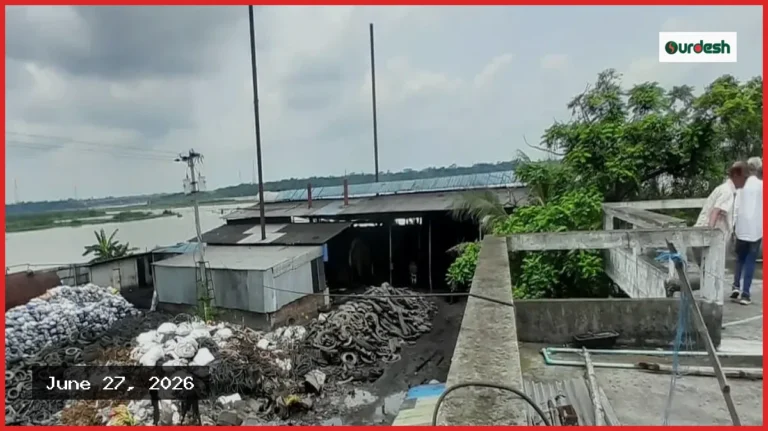 বরিশালের সুগন্ধা তীরে পাইরোলাইসিস কারখানা ৭ দিনে বন্ধের দাবি বেলার