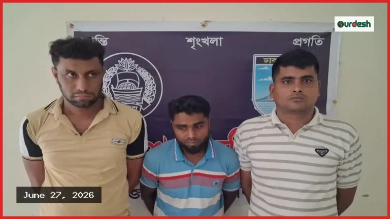 মাদারীপুরে পুলিশ পরিচয়ে ইজিবাইক চুরি, চাকরিচ্যুত সেনা ও পুলিশ সদস্য গ্রেপ্তার