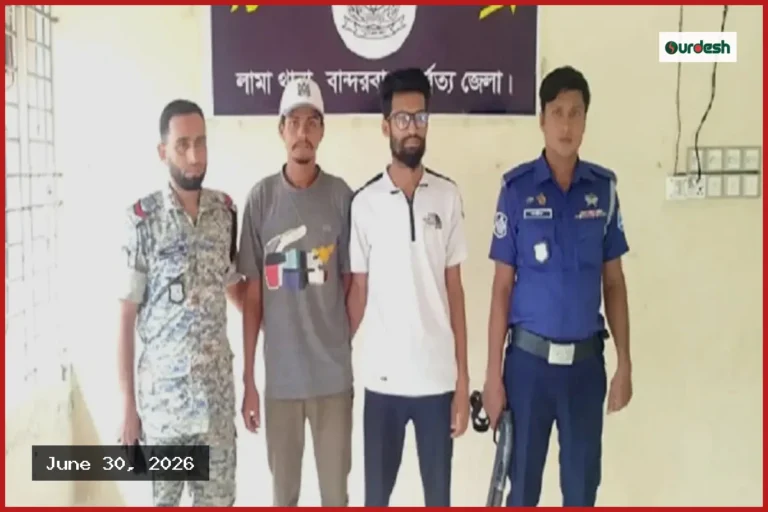 লামায় পর্যটক হেনস্তা ও টাকা ছিনতাইয়ের ঘটনায় রিসোর্ট ম্যানেজারসহ গ্রেফতার ২