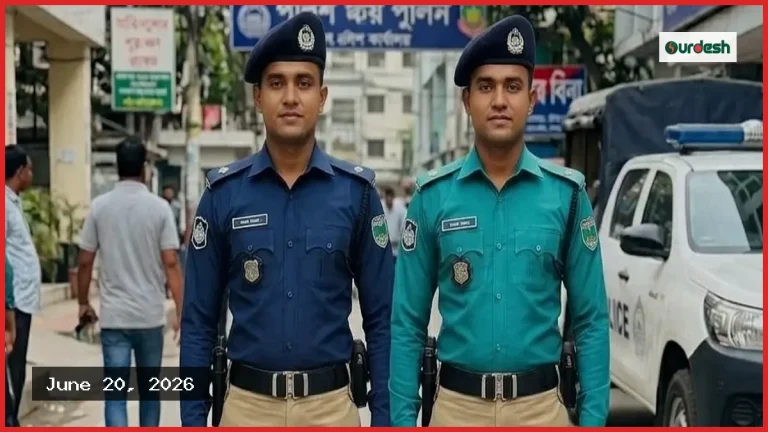 পুলিশের পোশাকে নতুন রং: গাঢ় নীল ও খাকি