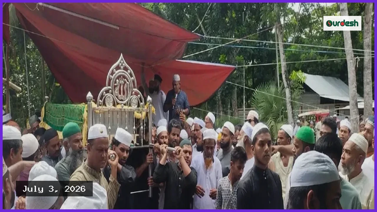 যুক্তরাষ্ট্রে সড়ক দুর্ঘটনায় নিহত কবির মৃধার বরিশালে দাফন সম্পন্ন