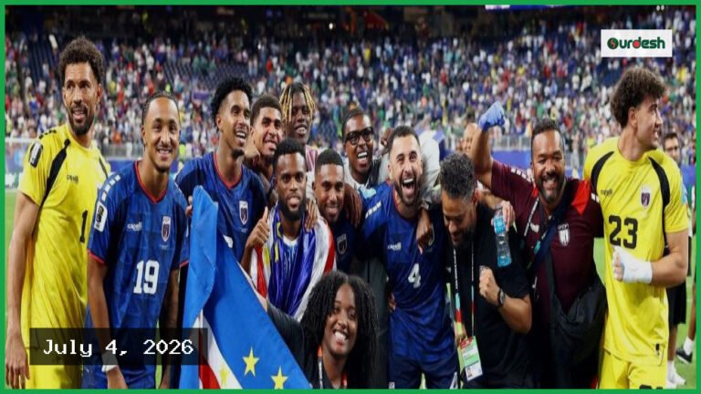 বিশ্বকাপে রূপকথার যাত্রা শেষ হলেও নজর কাড়ল কেপ ভার্দে