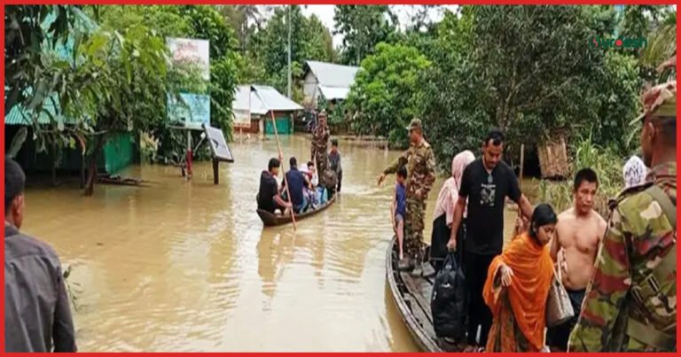 পার্বত্য চট্টগ্রামে দুর্যোগ মোকাবিলায় নিরলস কাজ করছে সেনাবাহিনী