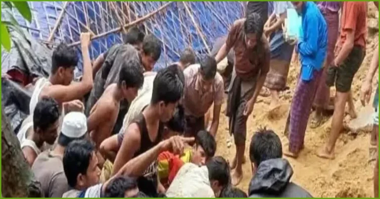 উখিয়ায় পাহাড়ধসে রোহিঙ্গা তরুণীর মৃত্যু, আহত শিশু