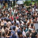 এইচএসসি পরীক্ষা স্থগিত ও শিক্ষামন্ত্রীর পদত্যাগের দাবিতে শিক্ষার্থীদের বিক্ষোভ