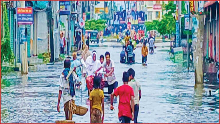 জামালপুর শহরে জলাবদ্ধতা: খাল দখল ও অপরিকল্পিত নগরায়ণের মাশুল