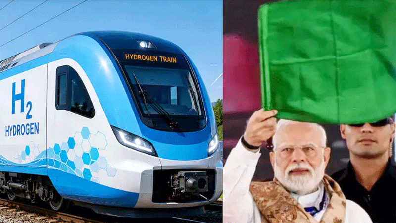 ভারতে প্রথমবারের মতো হাইড্রোজেনচালিত ট্রেনের যাত্রা শুরু