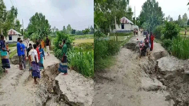 লালমনিরহাটে ৩ কিলোমিটার কাঁচা সড়কে চরম ভোগান্তি, শুকনো মৌসুমে পাকাকরণের আশ্বাস