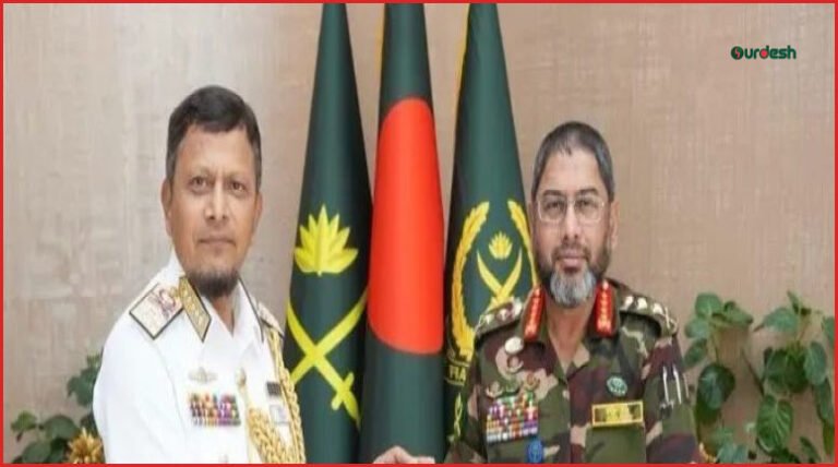 সেনাপ্রধানের সঙ্গে নৌবাহিনী প্রধানের বিদায়ী সৌজন্য সাক্ষাৎ