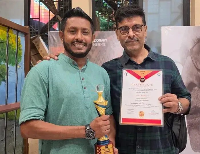 কলকাতার চলচ্চিত্র উৎসবে সেরা স্বল্পদৈর্ঘ্য চলচ্চিত্র জীবন শাহাদাতের ‘সম্পর্ক