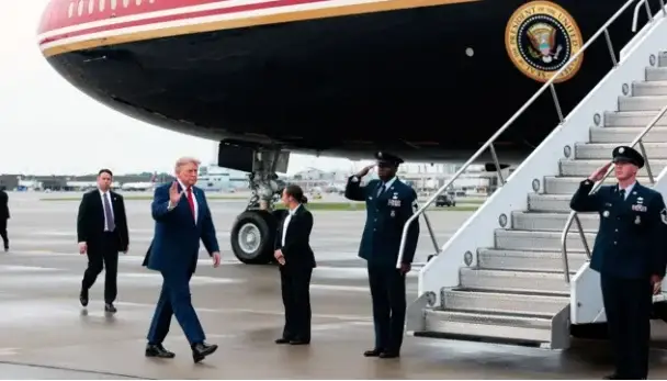 Trump confirms he switched planes after Nato summit because of possible threat