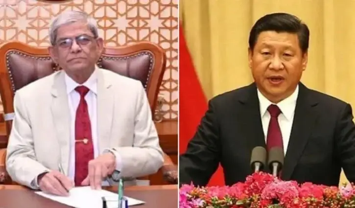 বাংলাদেশের রাষ্ট্রপতি হিসেবে মির্জা ফখরুলকে চীনের প্রেসিডেন্ট শি জিনপিংয়ের অভিনন্দন