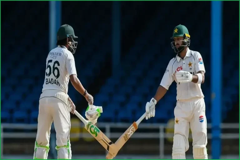 ওয়েস্ট ইন্ডিজের বিপক্ষে বাবর-আব্দুল্লাহর ব্যাটে ঘুরে দাঁড়াল পাকিস্তান