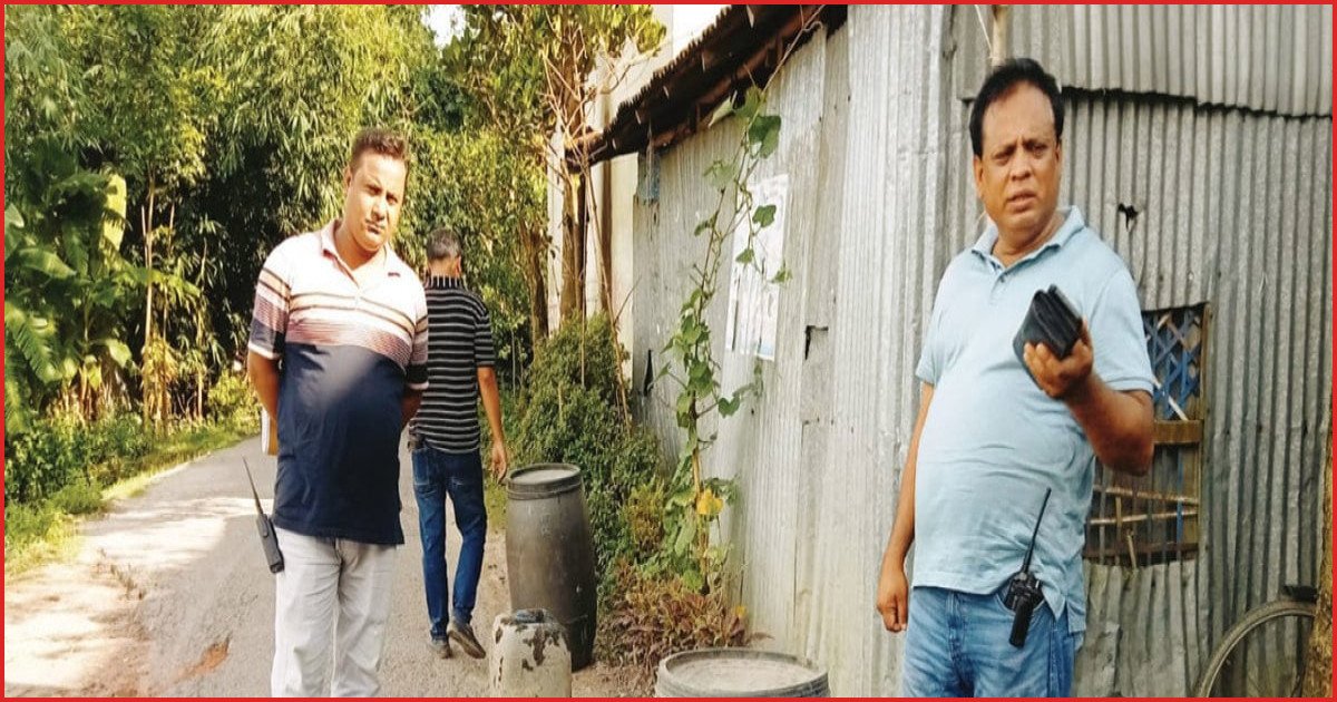 কাপাসিয়ায় ৫০০ লিটার চোলাই মদসহ ৭ জন আটক