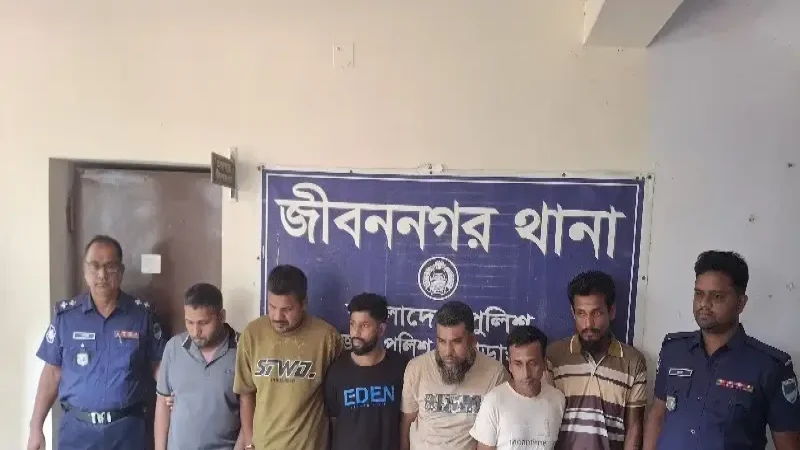 জীবননগরে ট্রান্সফরমার চোর চক্রের ৬ সদস্য গ্রেপ্তার