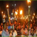 তারেক রহমানের বিরুদ্ধে কটূক্তির প্রতিবাদে রূপগঞ্জে যুবদলের মশাল মিছিল