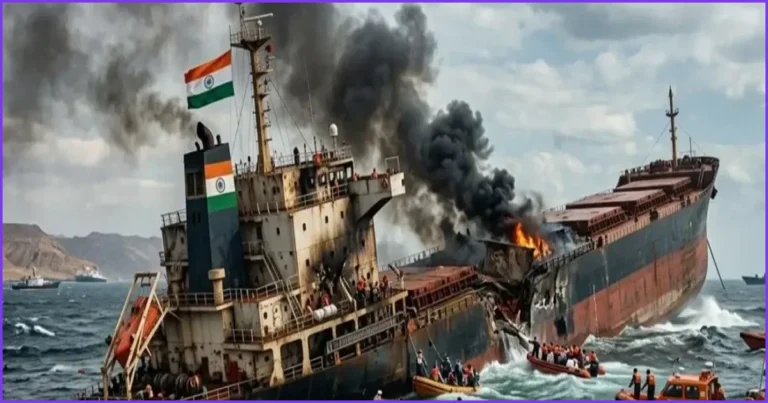 লোহিত সাগরে ইয়েমেনের উপকূলে হামলার পর ভারতীয় জাহাজডুবি