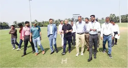 আনভীর ক্রিকেট স্টেডিয়ামের প্রস্তুতিতে সন্তুষ্ট বিসিবি প্রতিনিধিদল