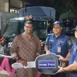 ঈশ্বরগঞ্জ থানায় নতুন টহল গাড়ি দিলেন এমপি মাজেদ বাবু
