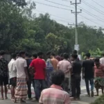 কিশোরগঞ্জে বাসের ধাক্কায় প্রাণ গেল আট বছরের শিশুর