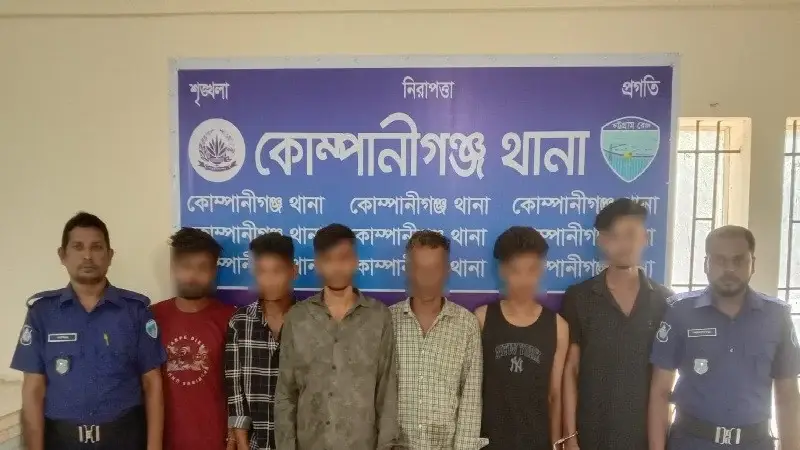 নোয়াখালীতে কিশোর গ্যাংবিরোধী অভিযানে আটক ১০৪